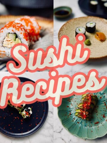 sushi recipes poster