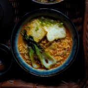 Yuzu ramen in a bowl