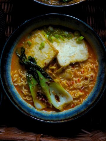 yuzu ramen pictured from above