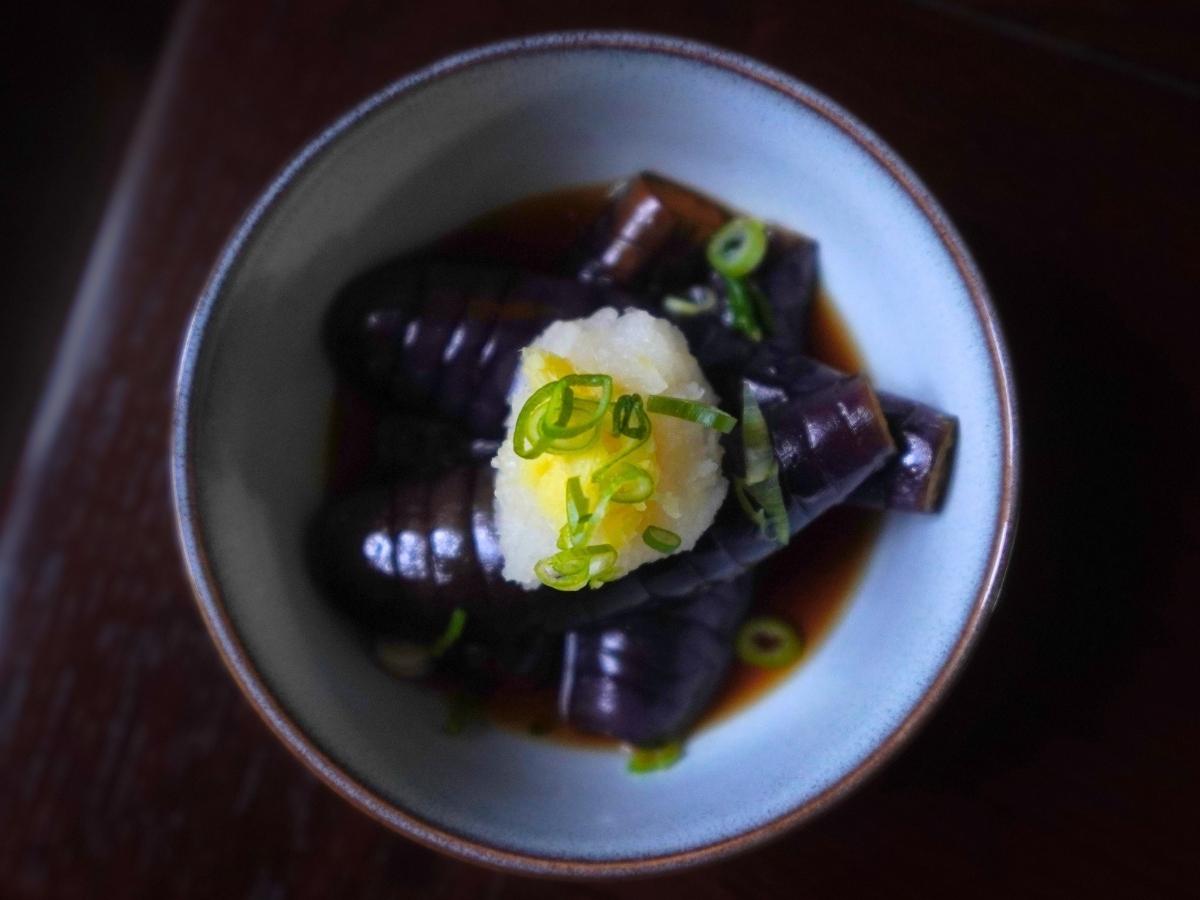 eggplant agebitashi complete dish