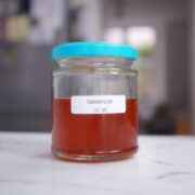 homemade rayu Japanese chili oil in jar
