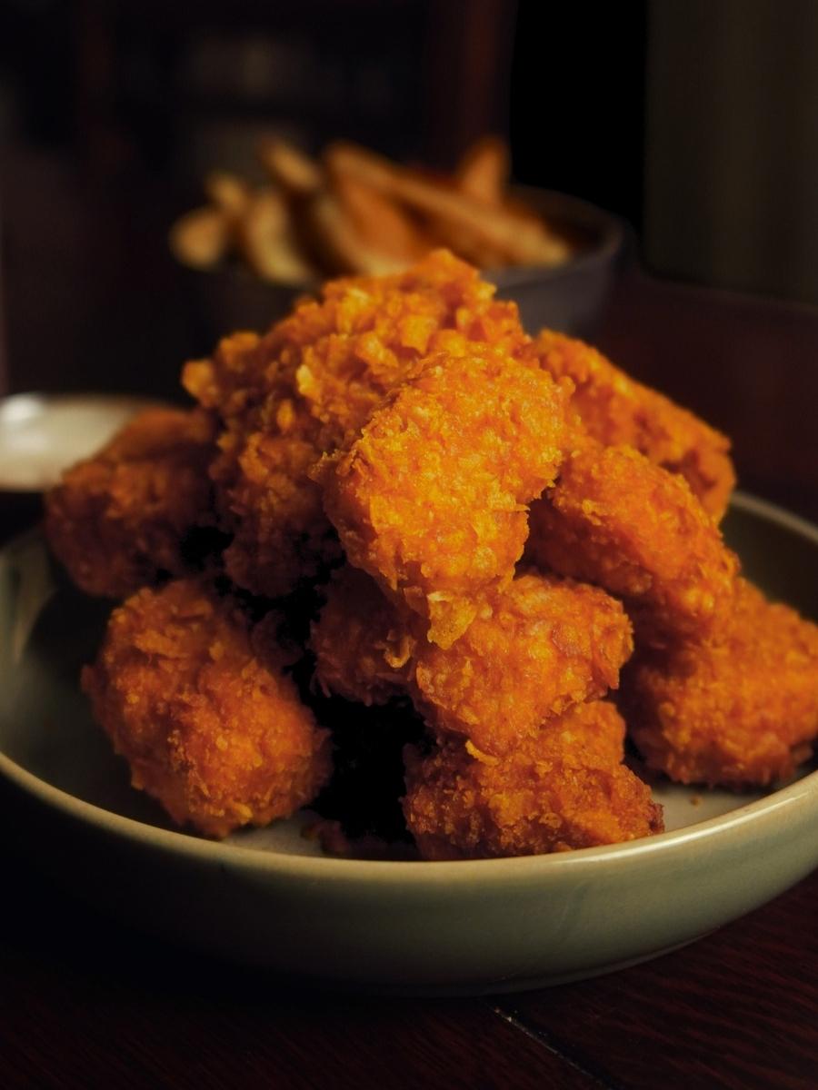 japanese kfc fried chicken close up