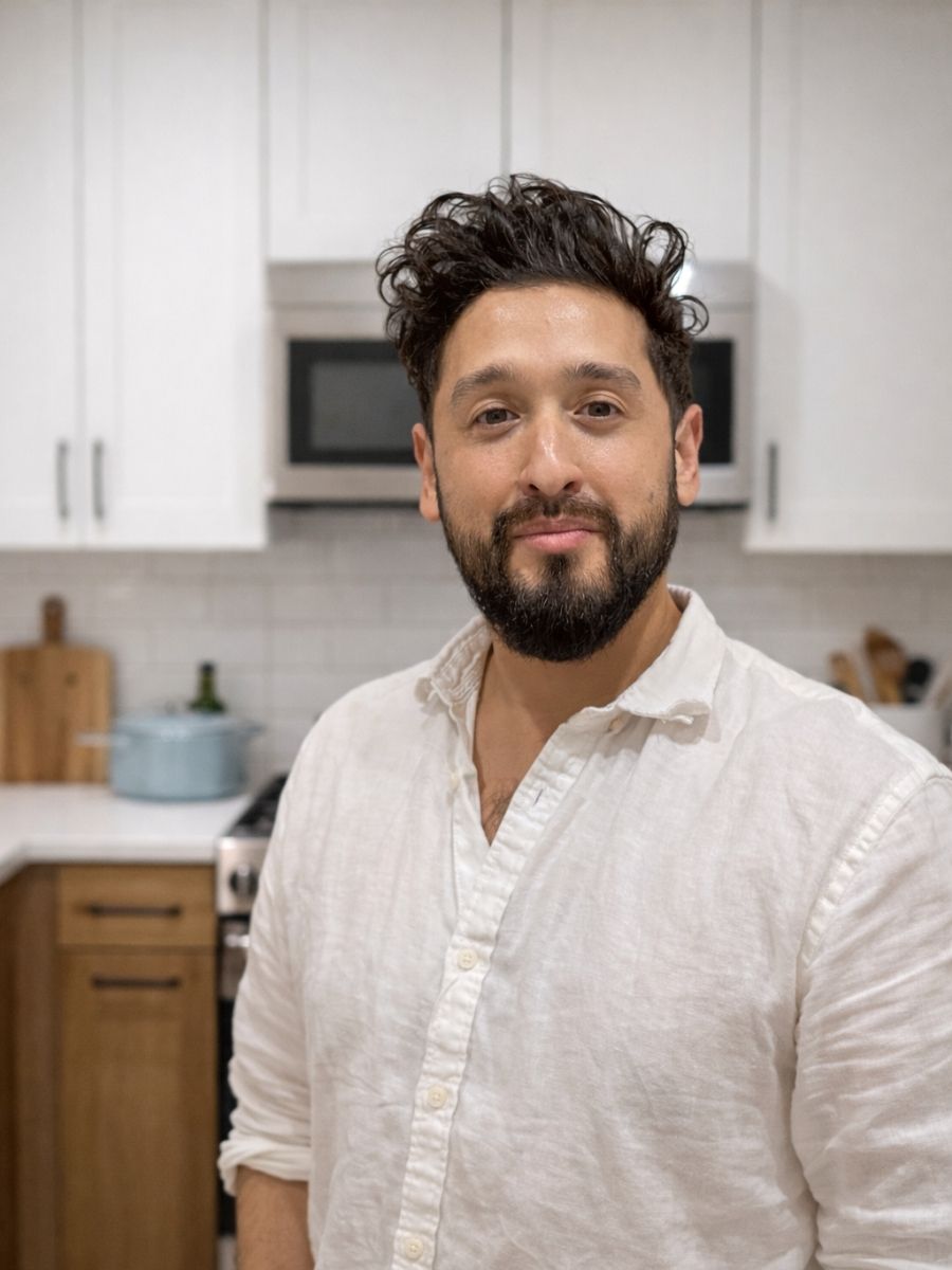 Aaron in the kitchen (profile photo)